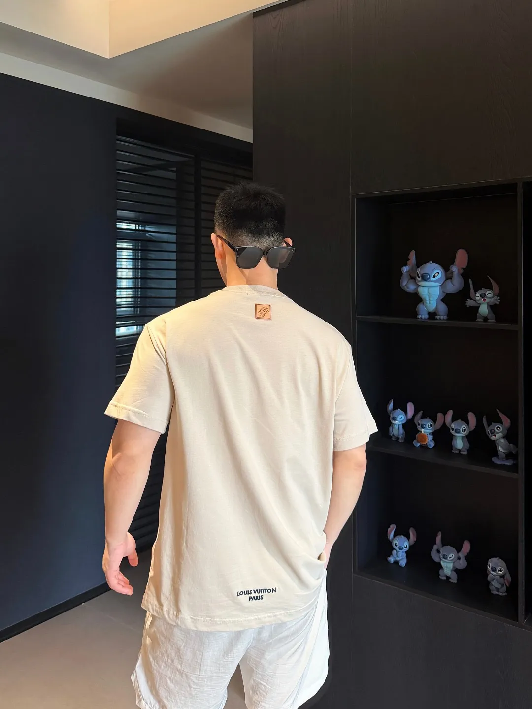 Louis Vuitton/Louis Vuitton embroidered small label short sleeves